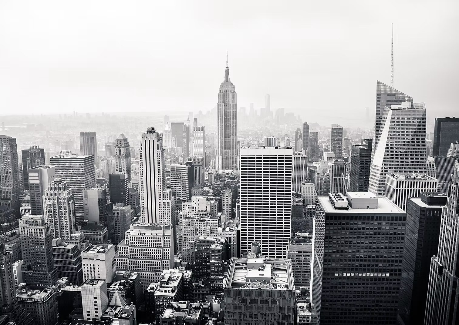 New York City skyline featuring the Empire State Building